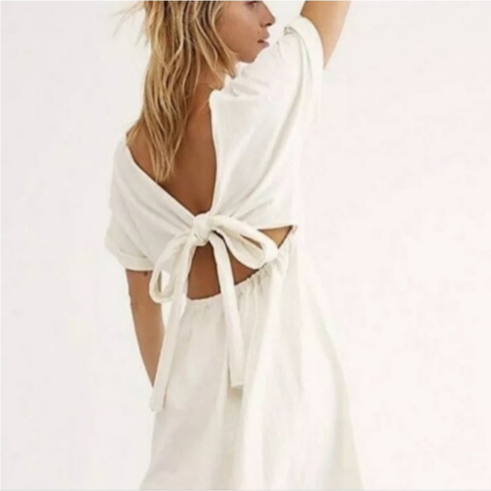 Free People Cream Midi Dress